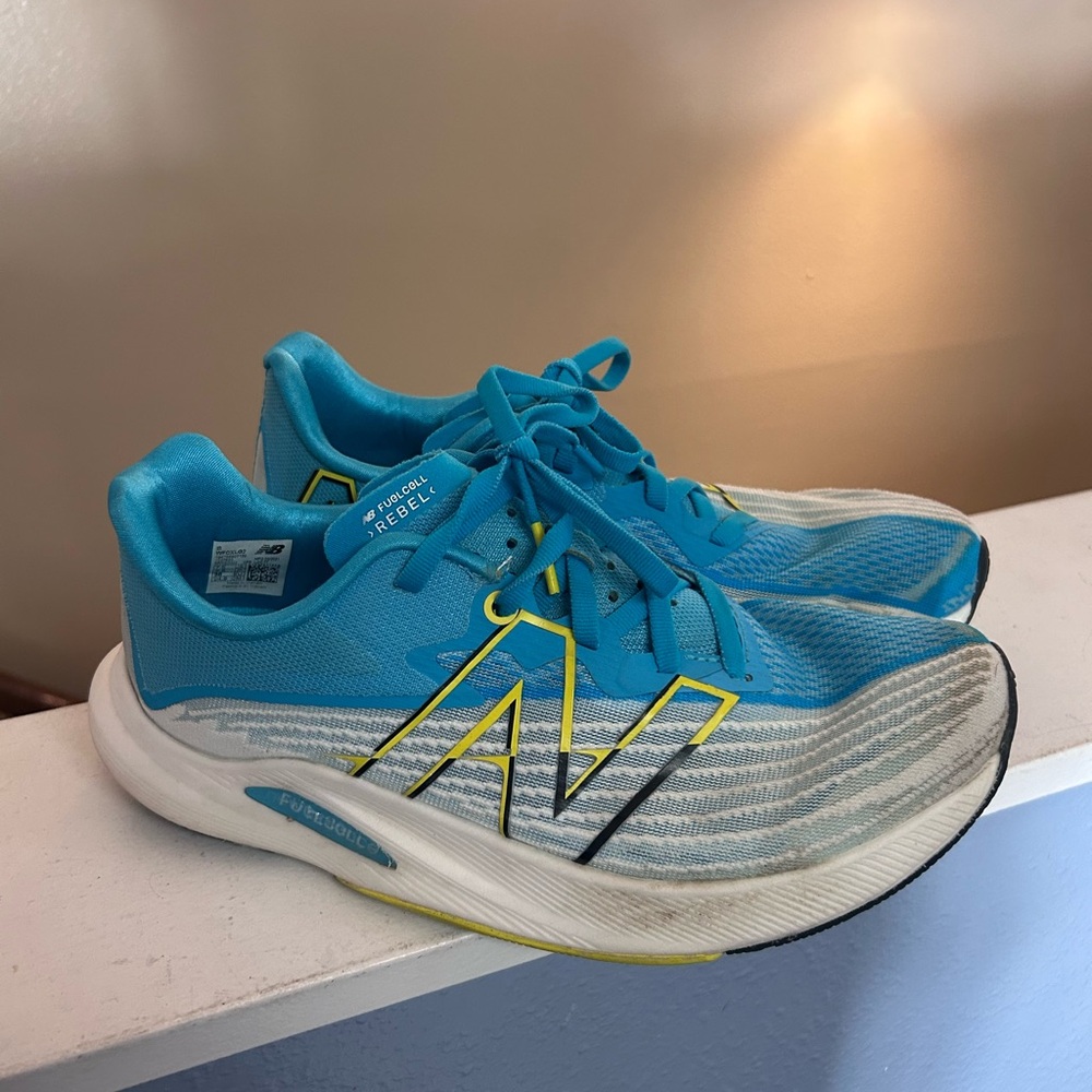New Balance Turquoise and Yellow Sneakers